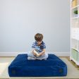 57 x 57 Inch Crash Pad Sensory Mat with Foam Blocks and Washable Velvet Cover-Blue Sale