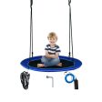 40 Inches Saucer Tree Swing for Kids and Adults-Navy Hot on Sale