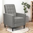 Mid-Century Push Back Recliner Chair -Gray Supply