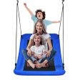 700lb Giant 60 Inch Skycurve Platform Tree Swing for Kids and Adults-Blue For Discount