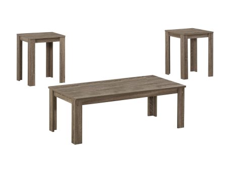 Set of Three 44  Taupe Coffee Table Hot on Sale