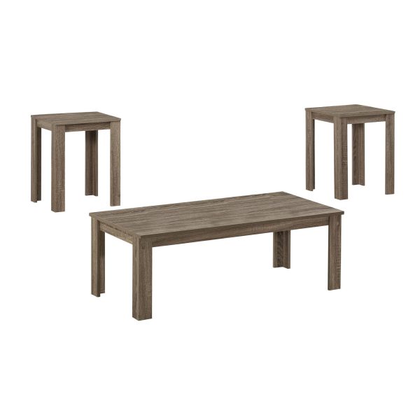 Set of Three 44  Taupe Coffee Table Hot on Sale