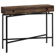 43  Brown And Black Cross Leg Console Table Hot on Sale