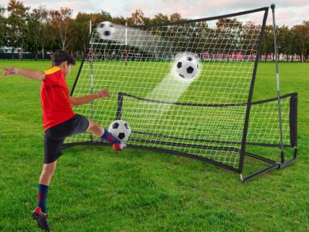 2-in-1 Portable Soccer Rebounder Net with Carrying Bag Online