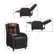 Massage Racing Gaming Single Recliner Chair-Red Hot on Sale