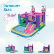 6-in-1 Kids Blow up Castle with Slide and Jumping Area and Ball Pit Pools without Blower Online Sale