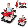 Convertible Baby Walker with 3 Adjustable Height Settings-Red Online