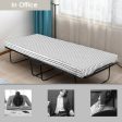 75 x 31 Inch Folding Guest Bed with Foam Mattress on Sale