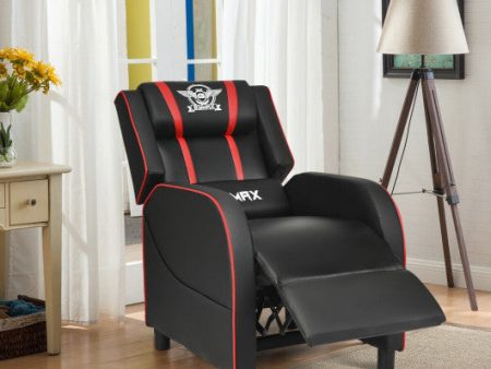 Massage Racing Gaming Single Recliner Chair-Red Hot on Sale