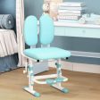 Ergonomic Height-adjustable Kids Study Chair with Double Back Support-Blue Online Sale