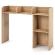 3-Tier Multipurpose Desk Bookshelf with 4 Shelves-Natural Online Hot Sale