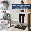 Portable Anti-Fatigue Standing Mat with Massage Point and Diverse Terrain for Office and Home-Black Online Sale