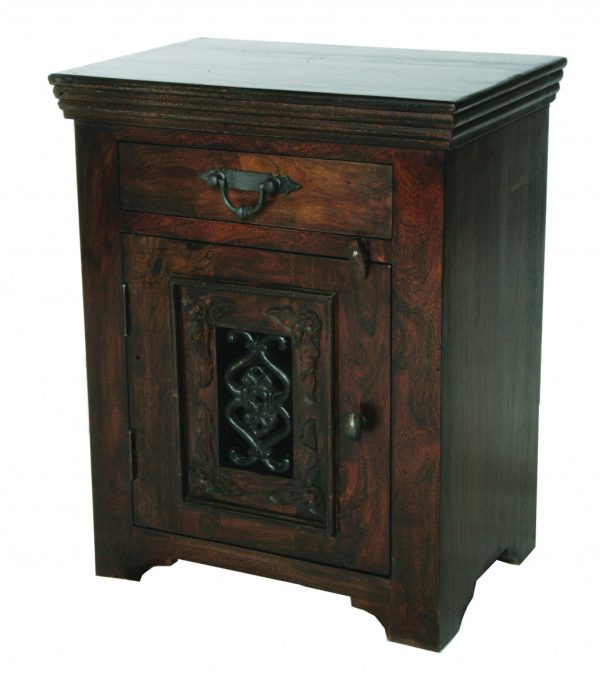 30  Dark Brown One Drawer Nightstand Online Hot Sale