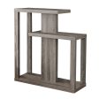 32  Taupe Free form Floor Shelf Console Table With Storage For Discount