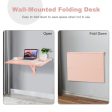 31.5 x 23.5 Inch Wall Mounted Folding Table for Small Spaces-Pink For Cheap