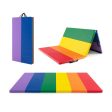 PU Leather Tri-Folding Gymnastics Tumbling Mat with Carrying Handles for Kids Online now