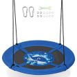 40 Inches Saucer Tree Swing with Adjustable Hanging Ropes and 900D Oxford Fabric-Whale Supply