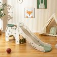 4-in-1 Toddler Slide Kids Play Slide with Cute Elephant Shape-Green Online Sale