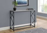 44  Gray and Black Frame Console Table Online Hot Sale