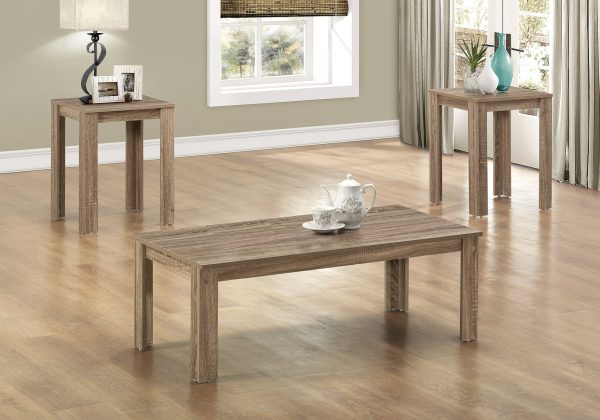 Set of Three 44  Taupe Coffee Table Hot on Sale