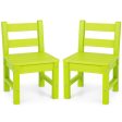 2 Pieces Kids Learning Chair set with Backrest-Green Online Sale