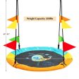 40 Inch Indoor Outdoor Flying Saucer Tree Swing with Hanging Strap Fashion