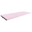 4-Panel PU Leather Folding Exercise Mat with Carrying Handles-Pink For Sale