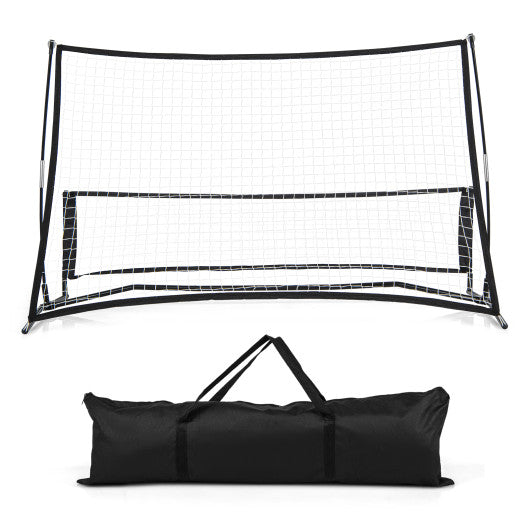 2-in-1 Portable Soccer Rebounder Net with Carrying Bag Online