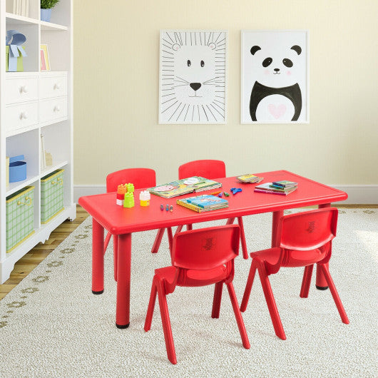 4-pack Kids Plastic Stackable Classroom Chairs-Red For Cheap