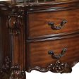 30  Chestnut Two Drawers Solid Wood Nightstand Online Sale