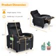 Ergonomic PU Leather Kids Recliner Lounge Sofa for 3-12 Age Group-Black Discount