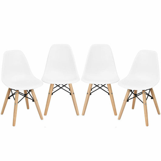 4 PCS Children Chair Set Medieval Style Dining Chairs with Wood Legs Online