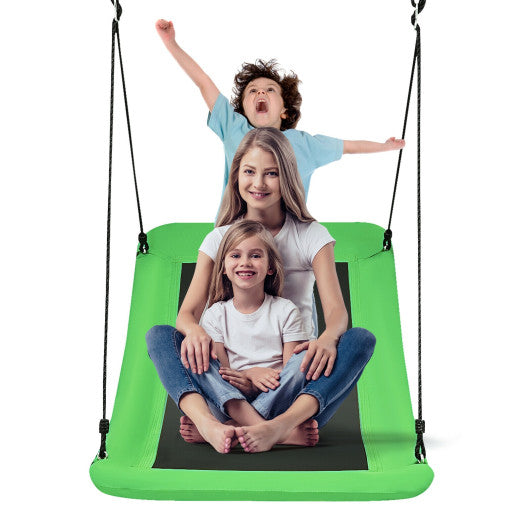 700lb Giant 60 Inch Skycurve Platform Tree Swing for Kids and Adults-Green Supply