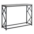 44  Gray and Black Frame Console Table Online Hot Sale