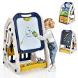 3-in-1 Kids Art Easel Double-Sided Tabletop Easel with Art Accessories-Blue Online Hot Sale