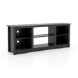 70-Inch TV Stand for up to 75  Flat Screen TVs with Adjustable-Black For Cheap