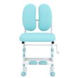 Ergonomic Height-adjustable Kids Study Chair with Double Back Support-Blue Online Sale