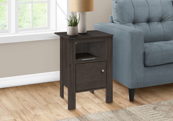 24  Brown Nightstand with Cabinet Storage For Discount