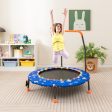 36 Inch Mini Trampoline with Colorful LED Lights and Bluetooth Speaker-Blue Online Hot Sale