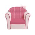 Original Kids Sofa with Armrest and Thick Cushion-Pink For Sale