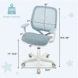 Swivel Mesh Children Computer Chair with Adjustable Height-Blue Online