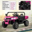 24V Ride on Dump Truck with Remote Control-Pink For Cheap