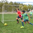 Soccer Goal for Backyard with Heavy Duty Frame and Ground Stakes Fashion