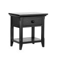 24  Black One Drawer Nightstand Sale