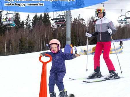 1-Rider Snow Scooter with Grip Handle-Red For Cheap