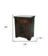 30  Dark Brown One Drawer Nightstand Online Hot Sale