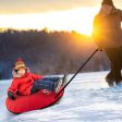 40  Inflatable Snow Sled for Kids and Adults-Red Fashion