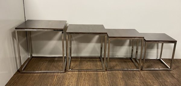 Set Of 4 Modern Rustic Nesting Accent Tables Online Sale