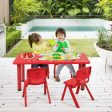 4-pack Kids Plastic Stackable Classroom Chairs-Red For Cheap