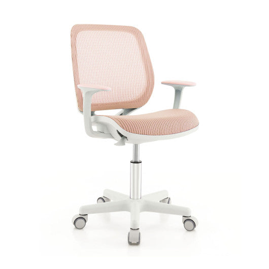 Swivel Mesh Children Computer Chair with Adjustable Height-Pink Supply